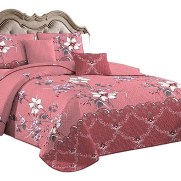 Cubrecama Quilt De Verano + Juego De Sabanas 2 Plazas 20