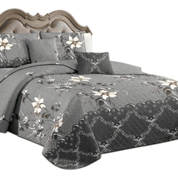 Cubrecama Quilt De Verano + Juego De Sabanas 2 Plazas 22