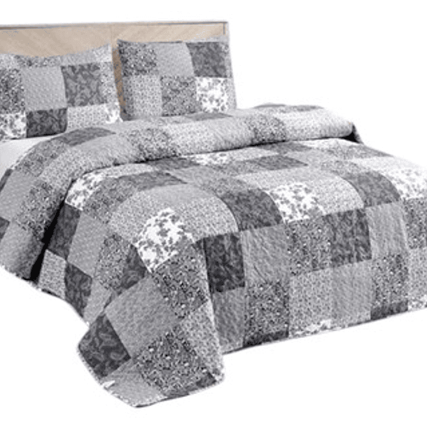 Cubrecama Quilt De Verano + Juego De Sabanas 2 Plazas 26