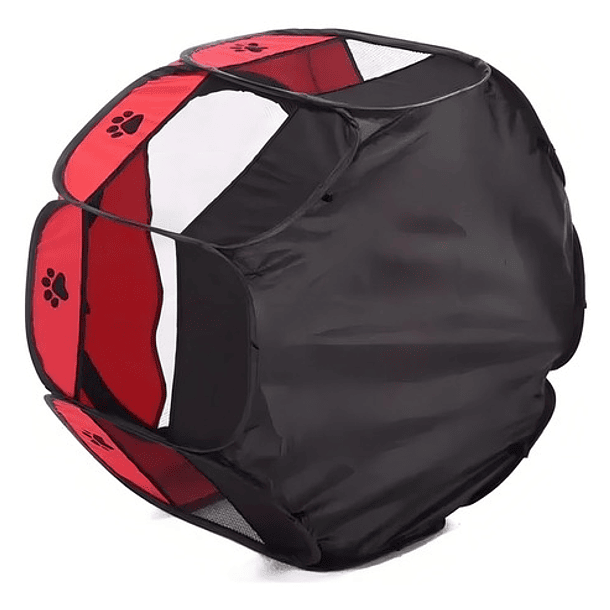 Corral Para Mascotas Talla Xl Jaula De Perros Gatos Conejos Color Rojo/negro Diseño Bicolor 3