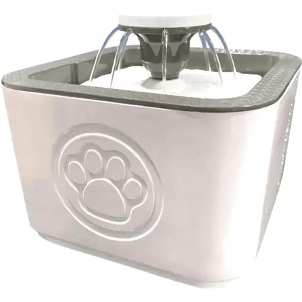 Bebedero Para Mascotas Dog Cat Dispensador Electrico Con Capacidad De 2l Color Gris 1