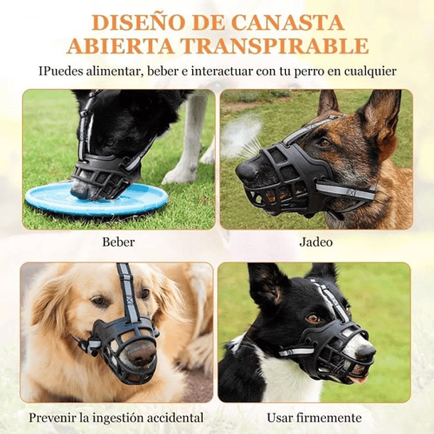 Bozal Para Perros Grandes Bosal Para Perro Mediano Roro Mascotas Talla Xl 9