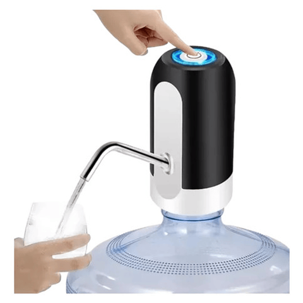 Dispensador Electrico De Agua Recargable Para Botellones Color Blanco 2