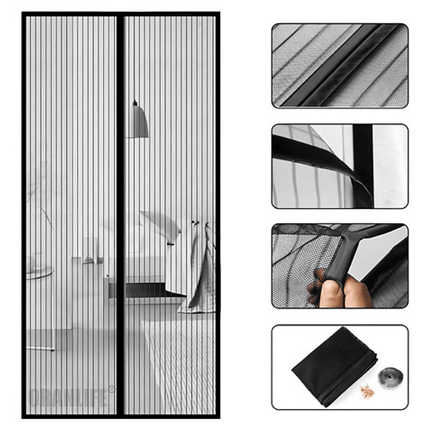 Malla Cortina Mosquitero Magnético Anti Insectos 1