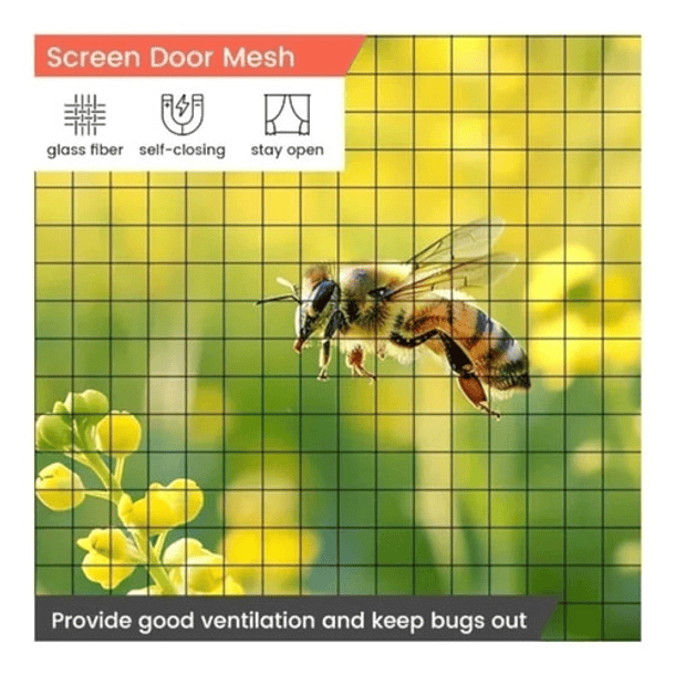 Malla Cortina Mosquitero Magnético Anti Insectos 4