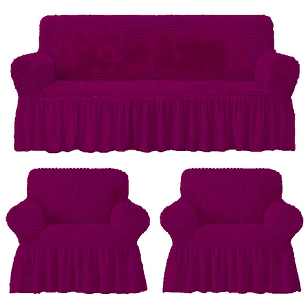 Cubre Sofá Sillón Turco Original 3+1+1 Conchevino 1