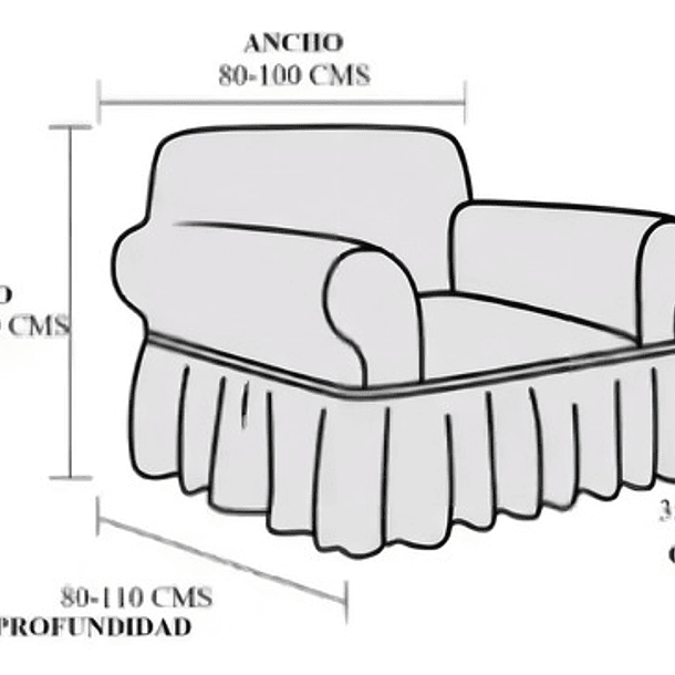 Cubre Sofá Sillón Turco Original 3+1+1 Conchevino 4