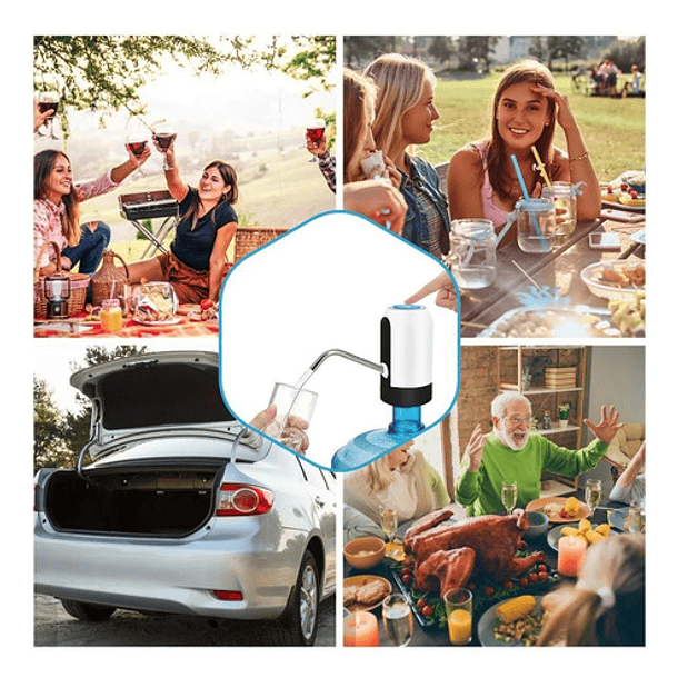 Bomba Eléctrica Usb Recargable Haiz Para Galón De Agua De 20 Litros 11