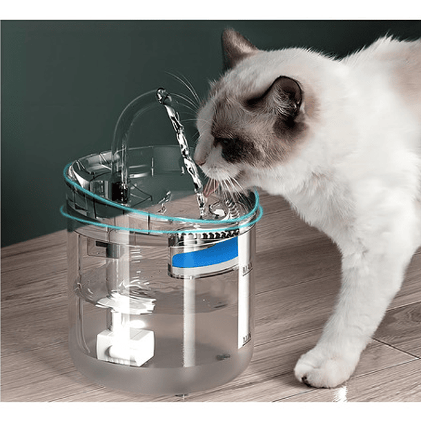Tlpb Fuente Para Gato Bebedero Para Mascotas Color Trasparente 2