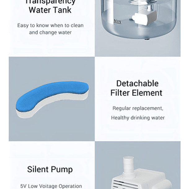 Tlpb Fuente Para Gato Bebedero Para Mascotas Color Trasparente 3