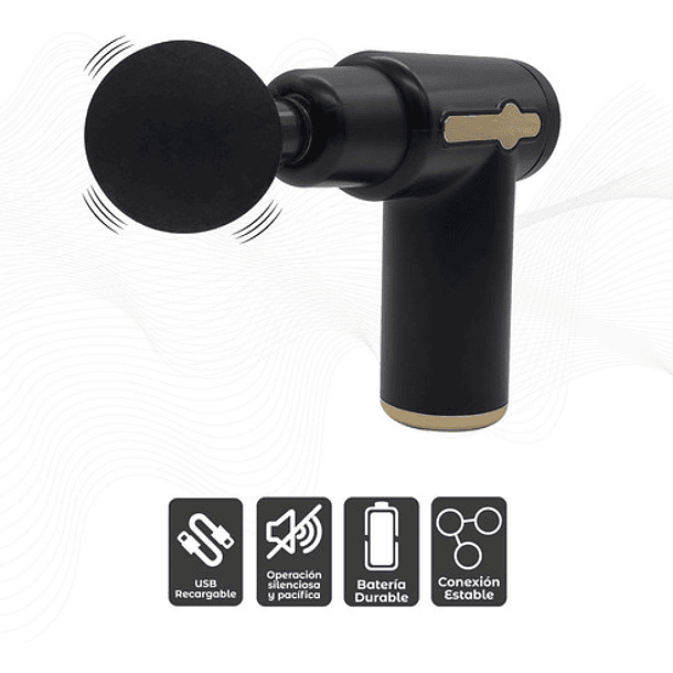 Pistola Masaje Relajación Muscular Portátil 6 Velocidades Color Verde 3