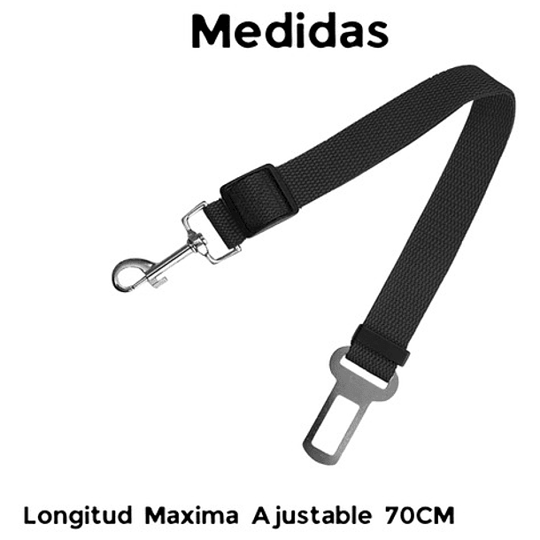 Cinturon Seguridad Mascota Perro Auto Ajustable Correa Arnes Azul 2