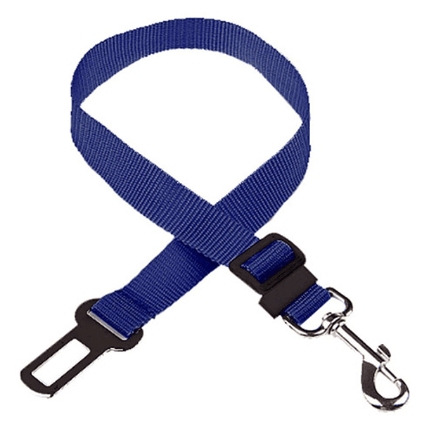Cinturon Seguridad Mascota Perro Auto Ajustable Correa Arnes Azul 6
