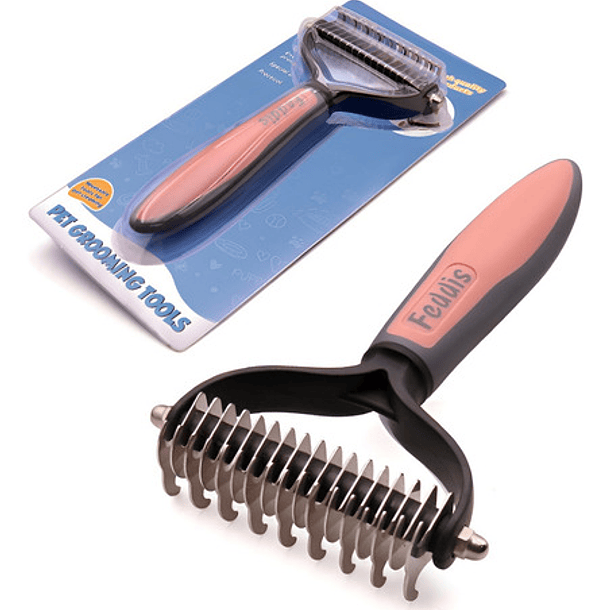 Cepillo Removedor De Pelo Mascota Quita Pelos Perro Peine Color Rosado 6