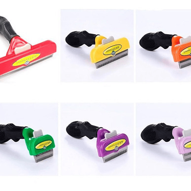 Cepillo Peine Perro Pelo Corto M Deslanador Premium Funamei Color 7