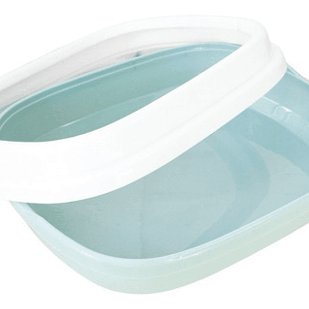 Arenero Para Gatos Con Pala Recogedora Mediana 47x40x14 Cm Color Azul 6