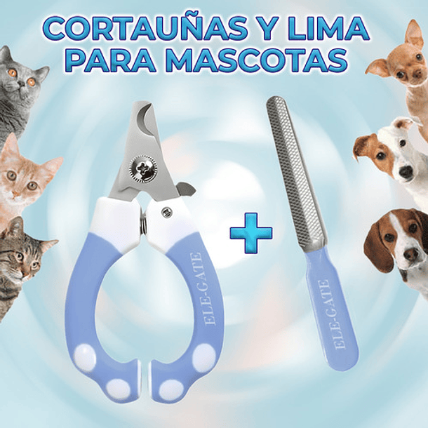 Corta Uñas Mascotas Lima Tipo Alicate Seguro Protección Color Azul/rosa Tamaño De La Mascota Recomendado Mediano 5