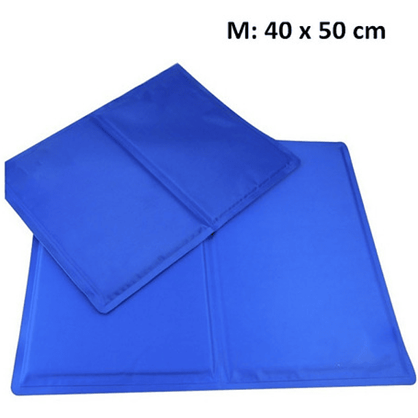 Manta Gel Frío Fría Para Mascotas M:40x50 Cm Perro Gato Color Burbuja Azul 3