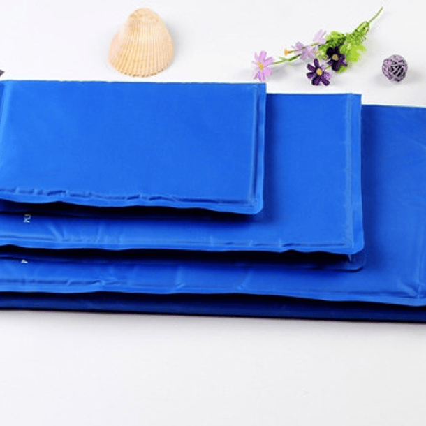 Manta Gel Frío Fría Para Mascotas M:40x50 Cm Perro Gato Color Burbuja Azul 6