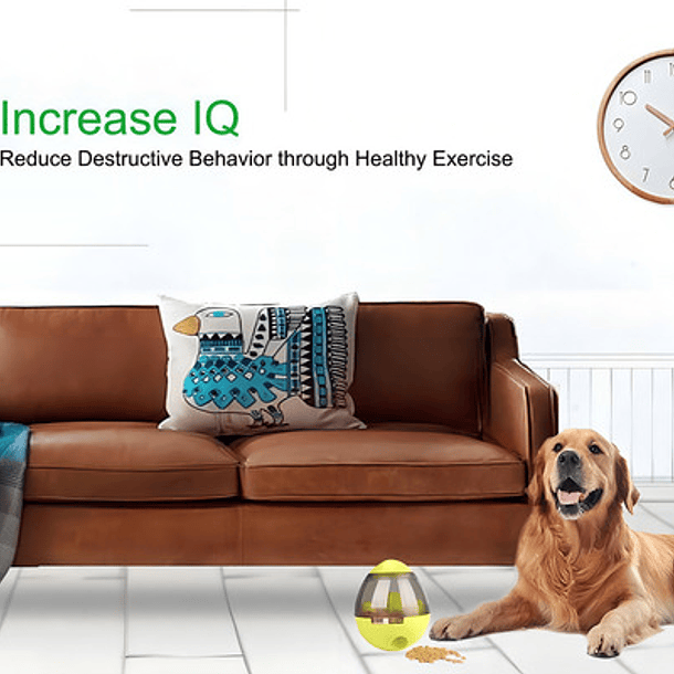 Juguete Interactivo Para Perros Para Derramar Comida Juego Color Verde 8