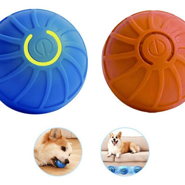 Pelota Interactiva Perro Gato Juguete Recargable Inteligente Color 2