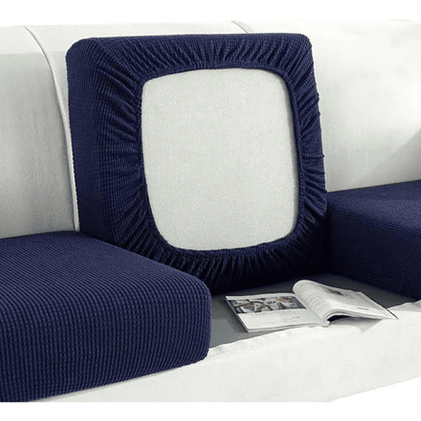 Pack De 6 Fundas De Asiento Para Cojines De Sofa  Cuadrille 2