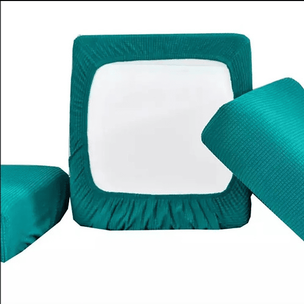 Pack De 6 Fundas De Asiento Para Cojines De Sofa  Cuadrille 10