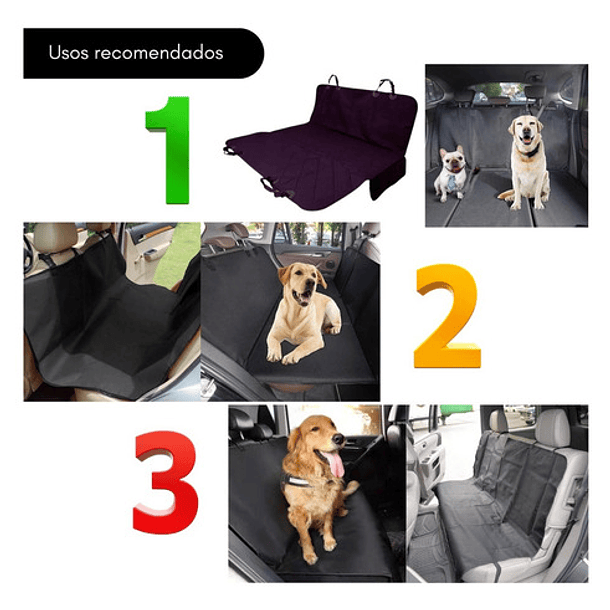 Lona Funda Manta Protectora Cubre Asiento Auto Para Perros 7