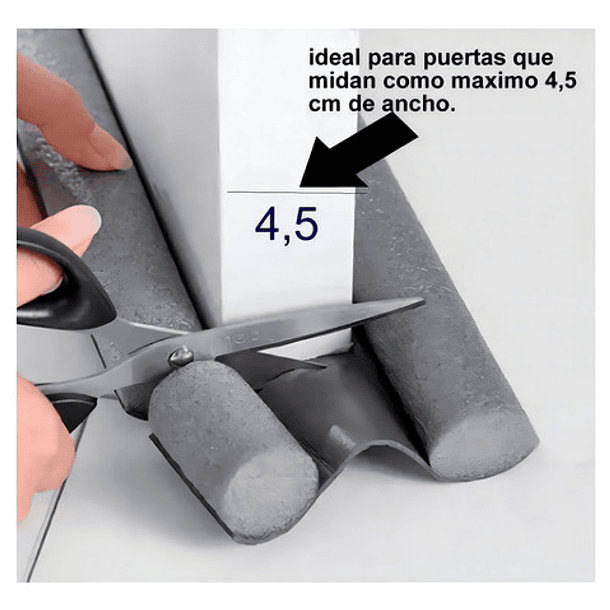 Oem Aislante Para Puertas Y Ventanas Color Negro 90 Cm Diseño Liso 1 Unidad 3