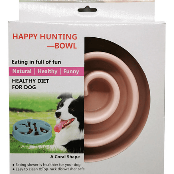 Plato Para Mascotas, Comedero Lento, Color 3