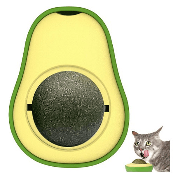 Juguete Interactivo De Aguacate Con Hierba Gatera Para Gatos, Color Verde 6