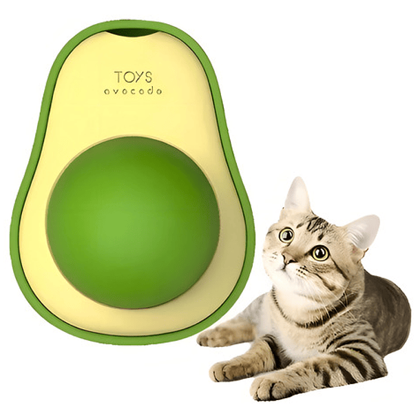 Juguete Interactivo De Aguacate Con Hierba Gatera Para Gatos, Color Verde 8