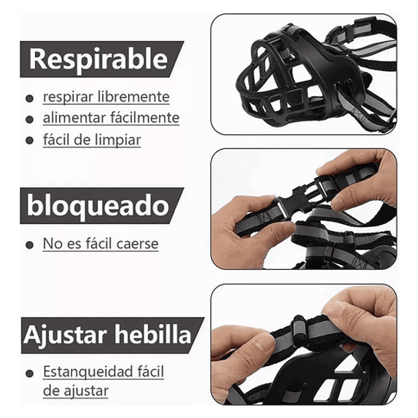Bozal Perro Grandes Bozal Para Perro Bozal Perro Grande Xxl Color Negro 7