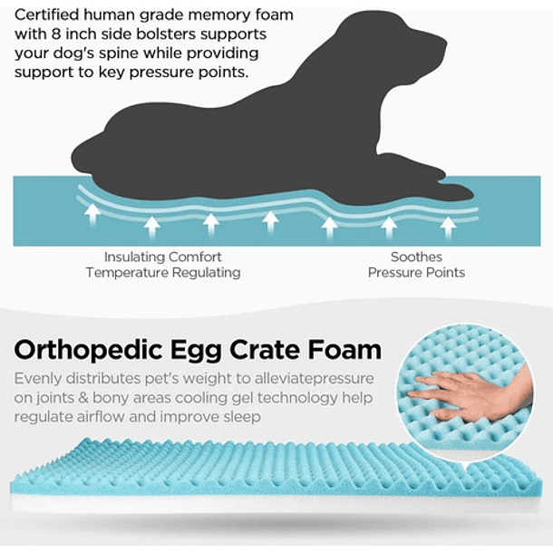 Cama Sofá Gigante Impermeable Para Perros Extra Grande Xxl+ 5