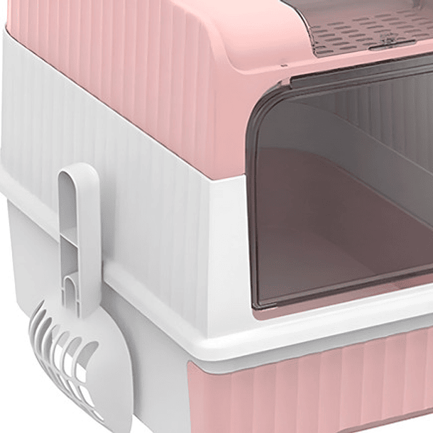 Caja De Arenero Plegable Grande Para Gatos Con Desinfección 8