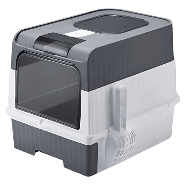 Caja De Arenero Plegable Grande Para Gatos Con Desinfección 11