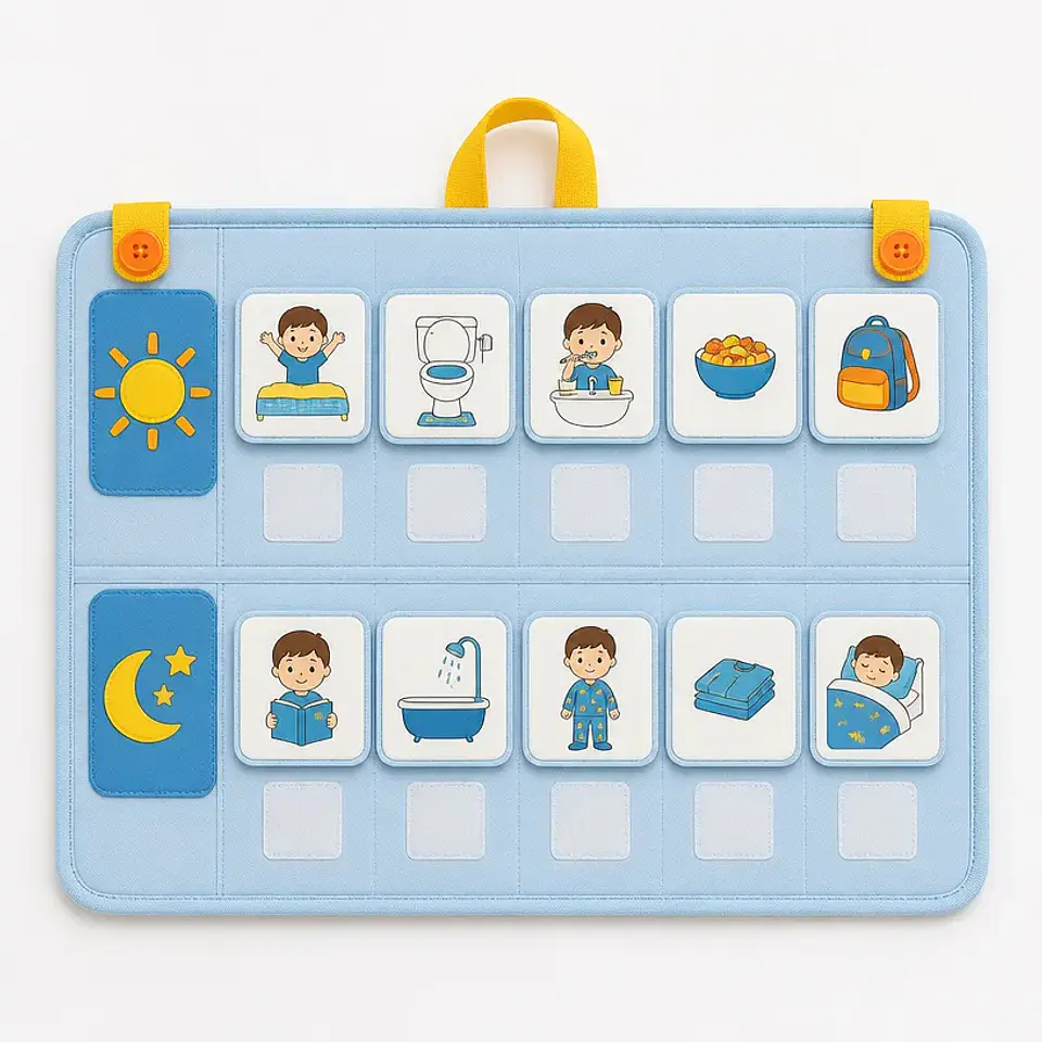 Panel de rutinas visuales 1