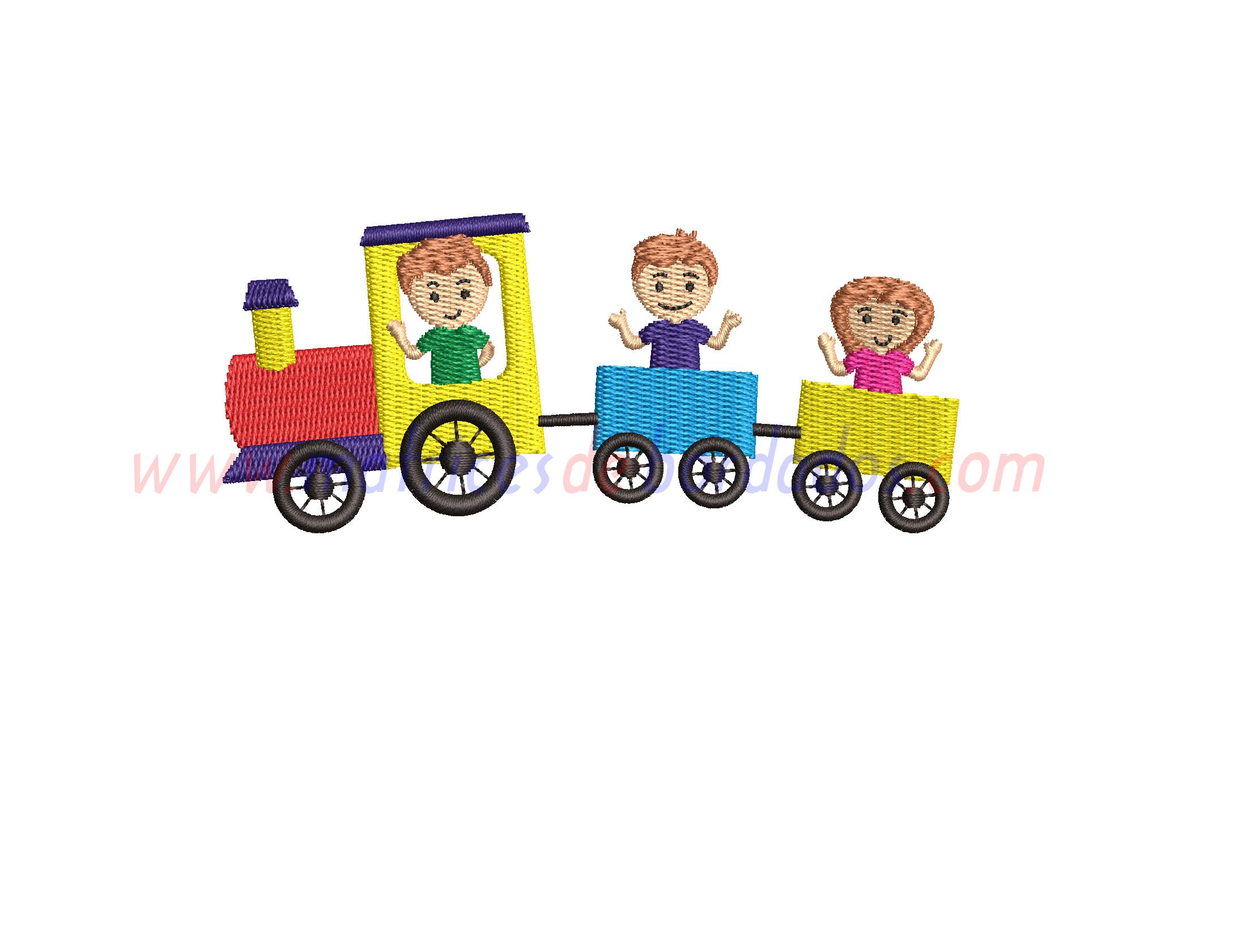 LJ99MH - Tren con niños
