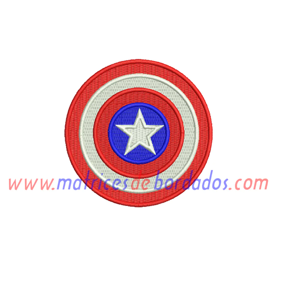 Parche Bordado Del Escudo Del Capitán América (avengers