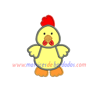 ER36WH - Pollito apliqué