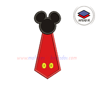 LA83CP - Corbata Mickey en Apliqué