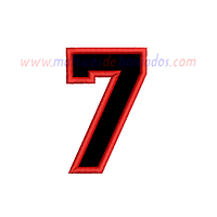 XN71GF - Número siete en apliqué