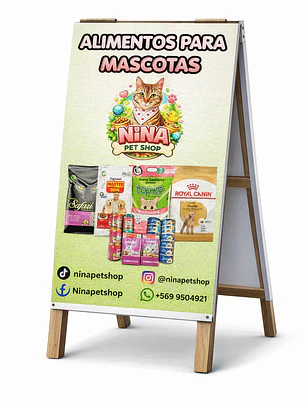 Paloma publicitaria doble cara 