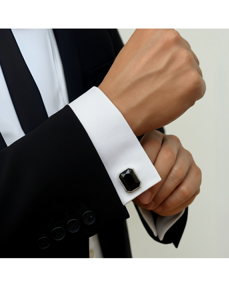 COLLERAS CON INCRUSTACIÓN NEGRO