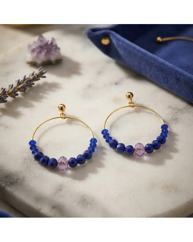 Aros clara azul