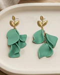 Aros pétalos verde