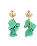 Aros pétalos verde