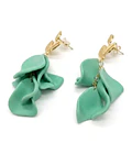 Aros pétalos verde
