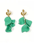 Aros pétalos verde
