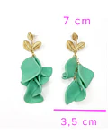 Aros pétalos verde